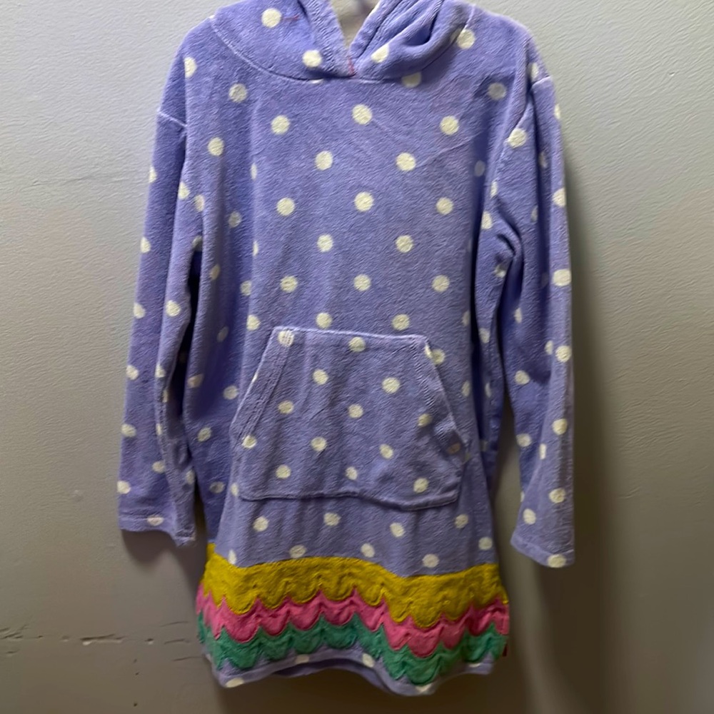 Mini Boden Terry Cloth Animal Hoodie Cover-up Dress 8-9Y 134 cm